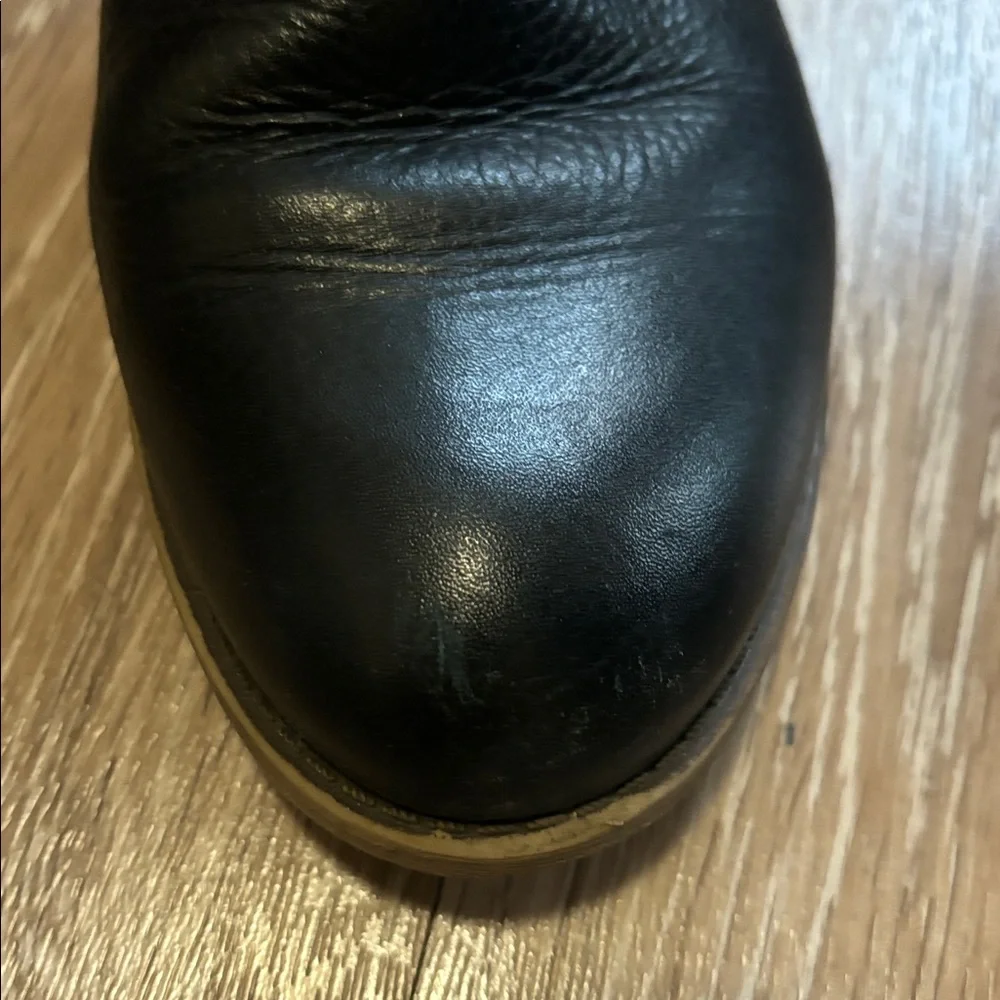 Franco Sarto Kadrien black leather ankle boots, size 8